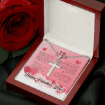 To My Man The Day I Met You I Found My Missing Piece Happy Valentines Day Artisan Crafted Cross Necklace