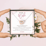 To My Wife The Day You Came Into My Life I Knew I Found The One Interlocking Hearts Pendant Necklace