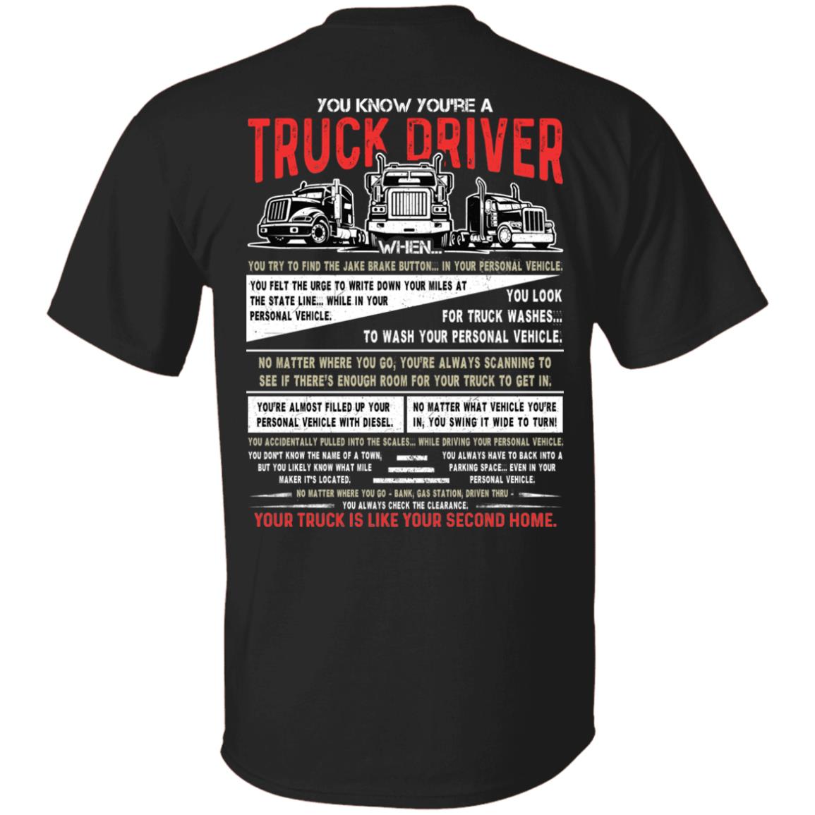 truck 1, Black, Unisex T-Shirt truck 1, Black, Unisex T-Shirt