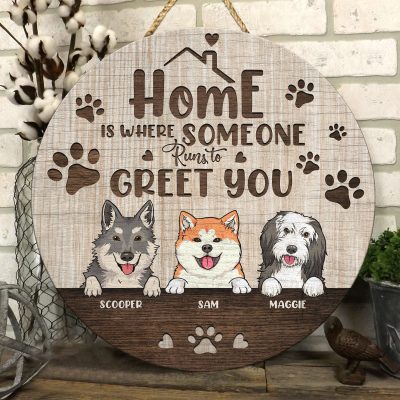 Wooden Door Sign