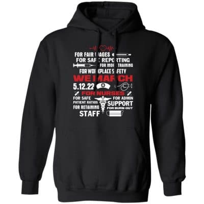 March Nurse, Black, Hoodie