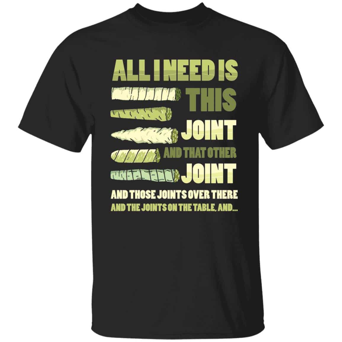 weed, Black, Unisex T-Shirt