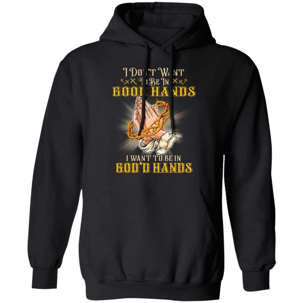 god 1, Black, Hoodie