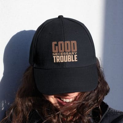 Alternative view of Good Necessary Trouble John Lewis Twill Cap - Snapback Hat