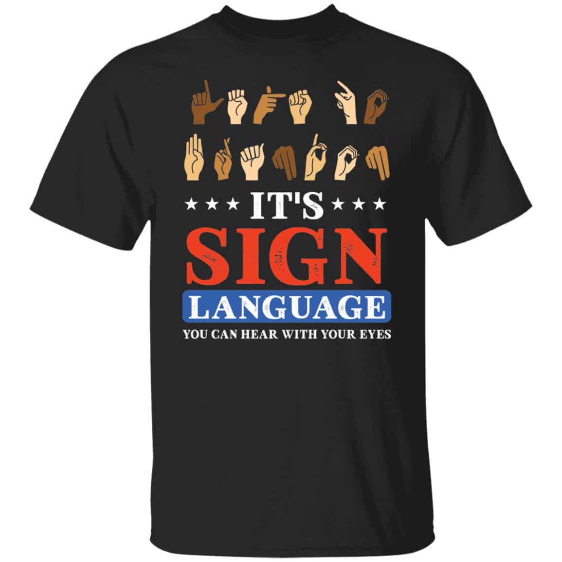 Lets go brandon sign language, Black, Unisex T-Shirt