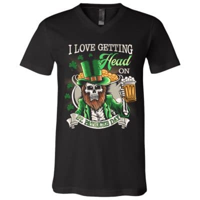 head patrick 1, Black, V-Neck T-Shirt