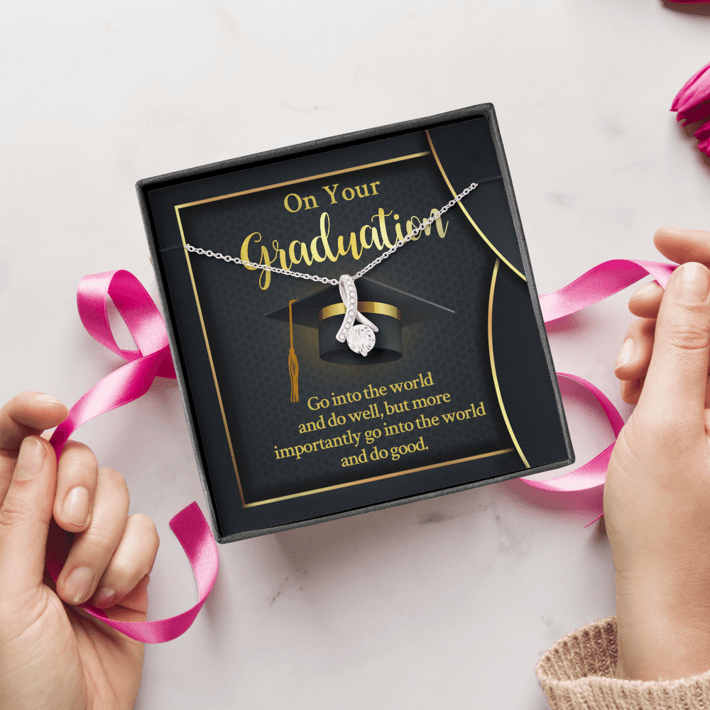 On Your Graduation Go Into The World And Do Well Alluring Beauty Necklace