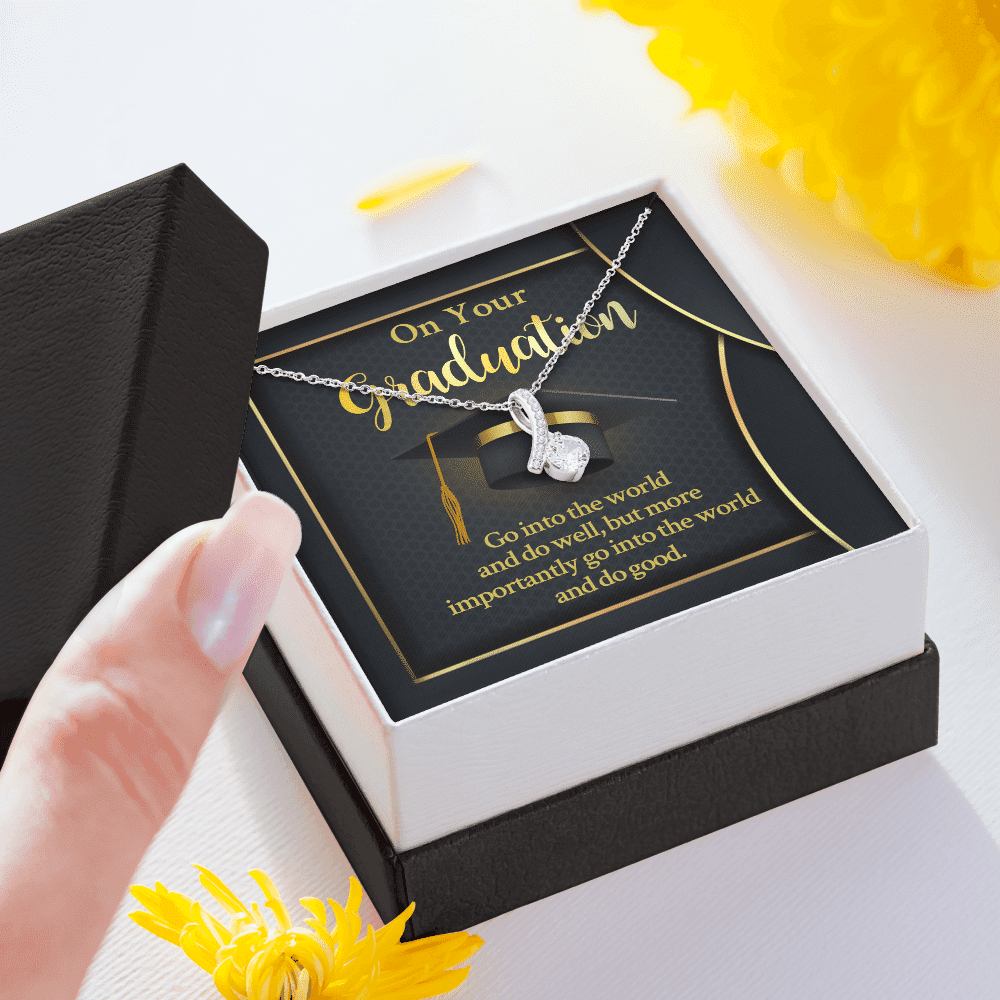 On Your Graduation Go Into The World And Do Well Alluring Beauty Necklace