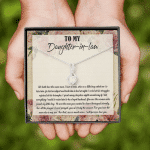 To My Daughter-In-Law We Both Love The Same Man Alluring Necklace From Mom - Birthday Gift To Daughter