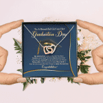 To A Beautiful Girl On Her Graduation Day She Believe Interlocking Hearts Pendant Necklace