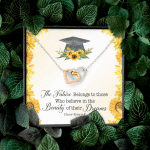 The Future Belongs To Those Who Believe Senior Graduation Interlocking Heart Necklace The Future Belongs To Those Who Believe Senior Graduation Interlocking Heart Necklace