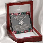 To My Super Hero Mom On Mother's Day I Can't Thank You Enough For All The Sacrifices Love Knot Necklace
