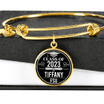 Personalized Year Graduation Class Of Circle Pendant Necklace - Graduation Gifts
