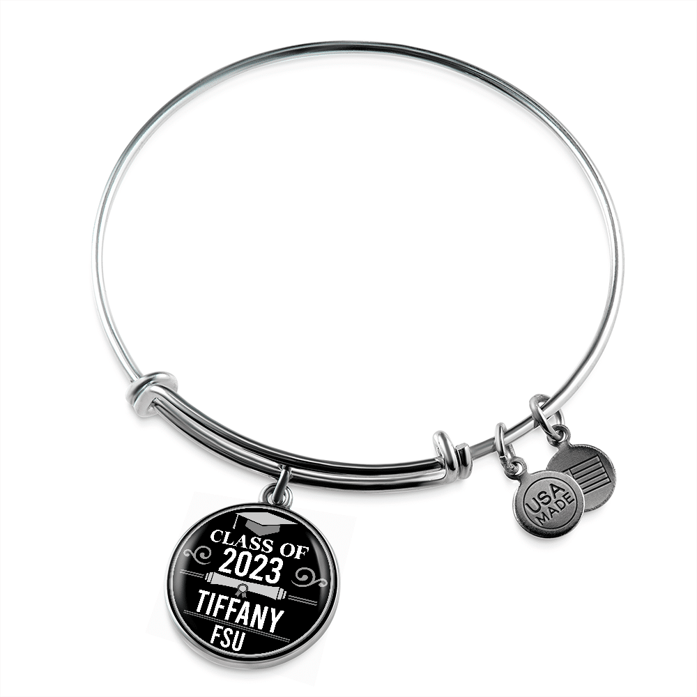 Personalized Year Graduation Class Of Circle Pendant Necklace - Graduation Gifts