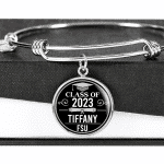 Personalized Year Graduation Class Of Circle Pendant Necklace - Graduation Gifts