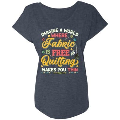Ladies Triblend Dolman Sleeve