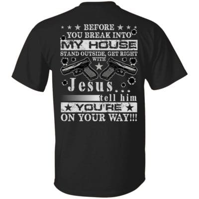gun 1, Black, Unisex T-Shirt