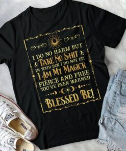 Alternative view of I Do No Harm But Take No Shit In Your Box I Do Not Fit I Am My Magick Witch T-Shirt - V-Neck Tee