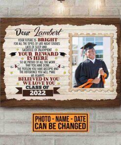 Personalized Your Future Is Bright For All The Times Of Late Night Studies Graduation Senior Canvas Prints - Poster
