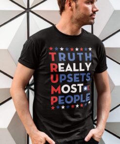 Alternative view of Truth Really Upsets Most People Support Trump T-Shirt - Trump Supporter Shirt