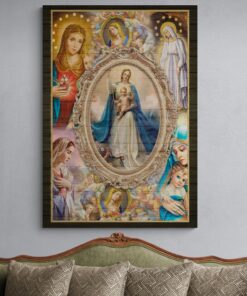 Faith Love Hope Maria Christian Framed Canvas - Unframed Poster - Trust In Maria God Wall Art
