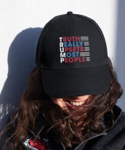 Truth Really Upsets Most People Support Trump Twill Cap - Trump Supporter High-Profile Snapback Hat