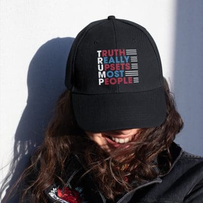 Truth Really Upsets Most People Support Trump Twill Cap - Trump Supporter High-Profile Snapback Hat