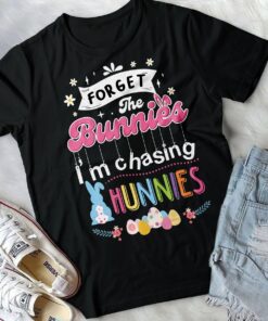 Alternative view of Forget The Bunnies I'm Chasing Hunnies Funny Happy Easter Day T-Shirt - Youth Shirt For Kids