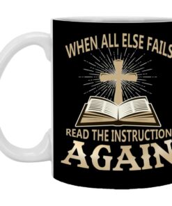 fails mug, Black, 11 oz. White Mug
