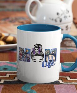 Alternative view of Mom Life Horror Halloween Mug - Nightmare Before Christmas Accent Mug