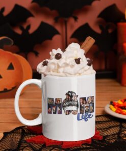 Alternative view of Mom Life Hocus Pocus Ceramic Coffee Mug - Halloween Beer Stein - Witches Water Bottle - Color Changing Mug