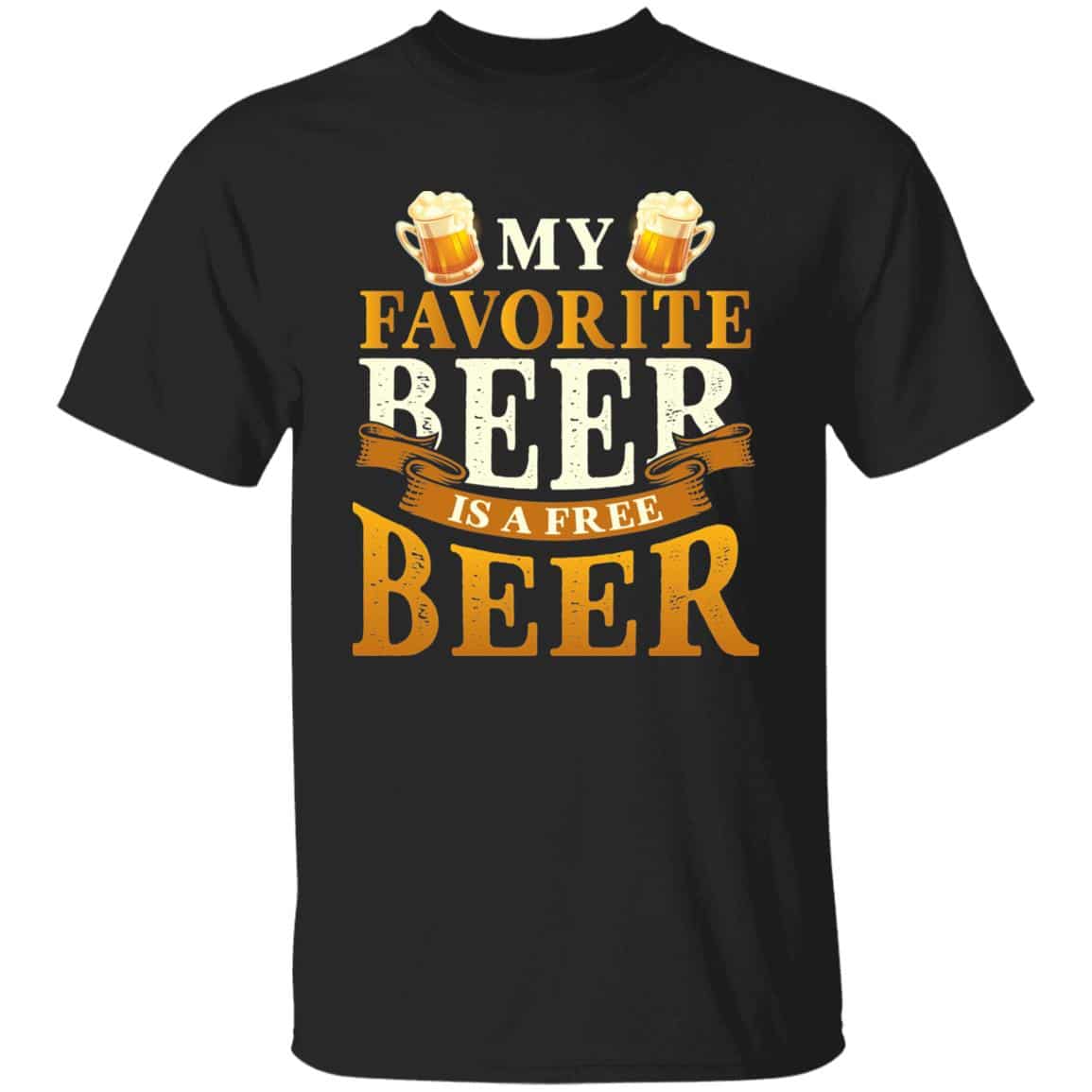 3VT. My Favorite Beer 1, Black, Unisex T-Shirt
