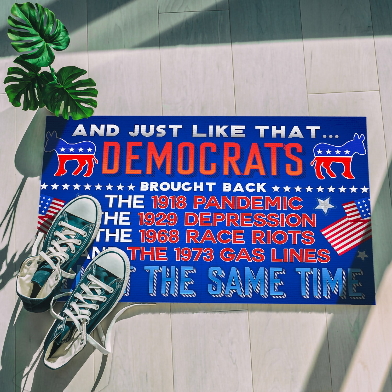 1O. Just Like That Doormat mockup 5