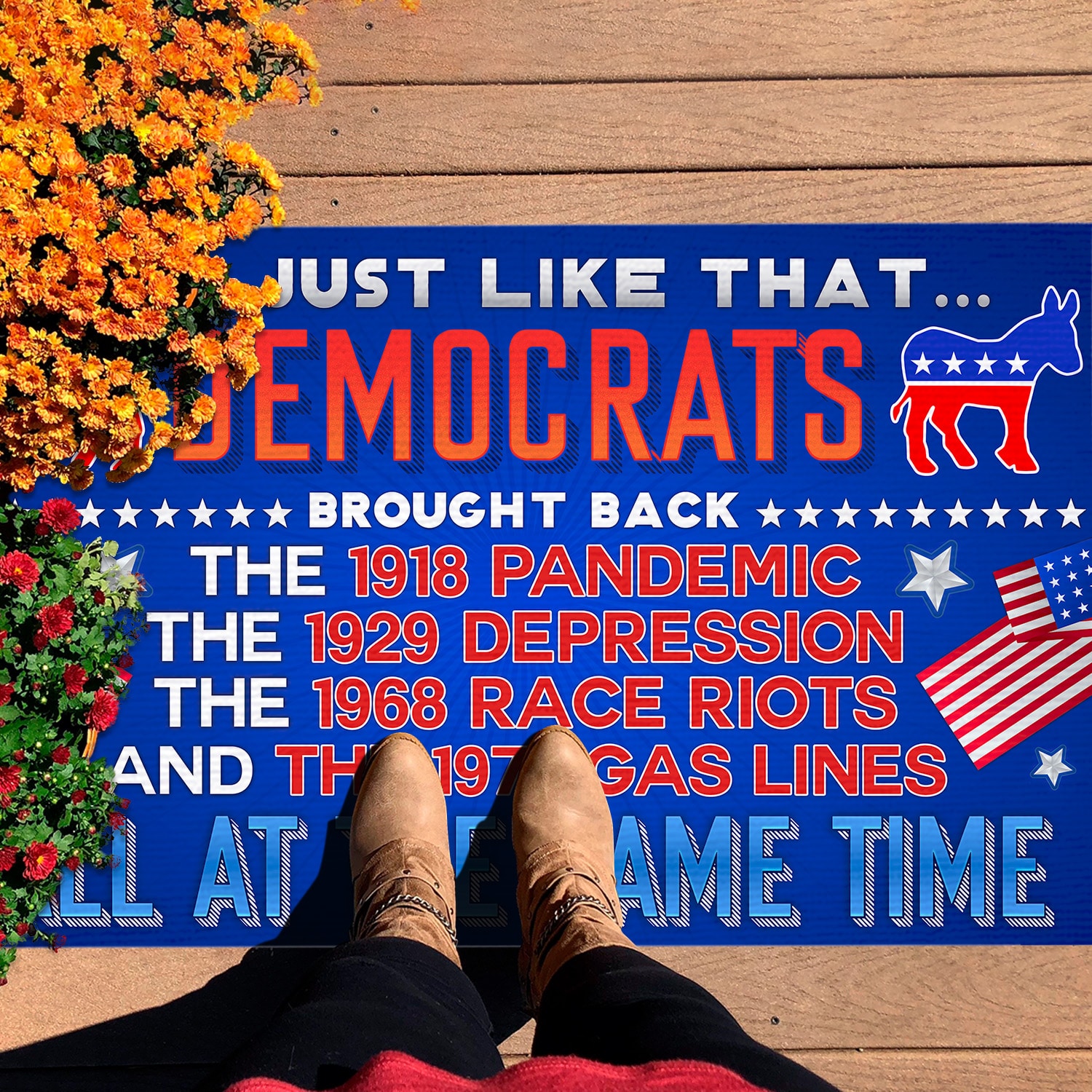 1O. Just Like That Doormat mockup 7