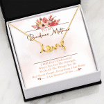 To My Badass Mother I Still Don't Understand Where You Get The Strength Scripted Love Necklace