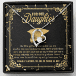 For Our Daughter Our Little Girl Has Grown Up Too Fast And Another Milestone Forever Love Heart Pendant Necklace - Forever Love Necklace (14K White Gold)