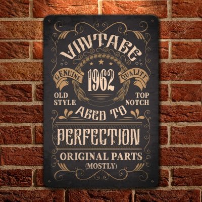 1962 Genuine Quality Aged to Perfection Original Parts Mostly Decorative Metal Sign - Vintage Wall Design - Outdoor Decor Metal Sign