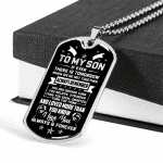To My Son If Ever There Is Tomorrow When We're Not Together Dog Tag Pendant Necklace - Son Necklace Gifts