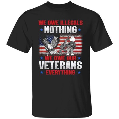 3. Owe Illegals (6), Black, Unisex T-Shirt