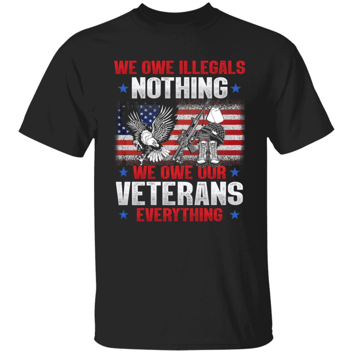 3. Owe Illegals (6), Black, Unisex T-Shirt