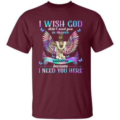 Personalized shirt, Maroon, Unisex T-Shirt