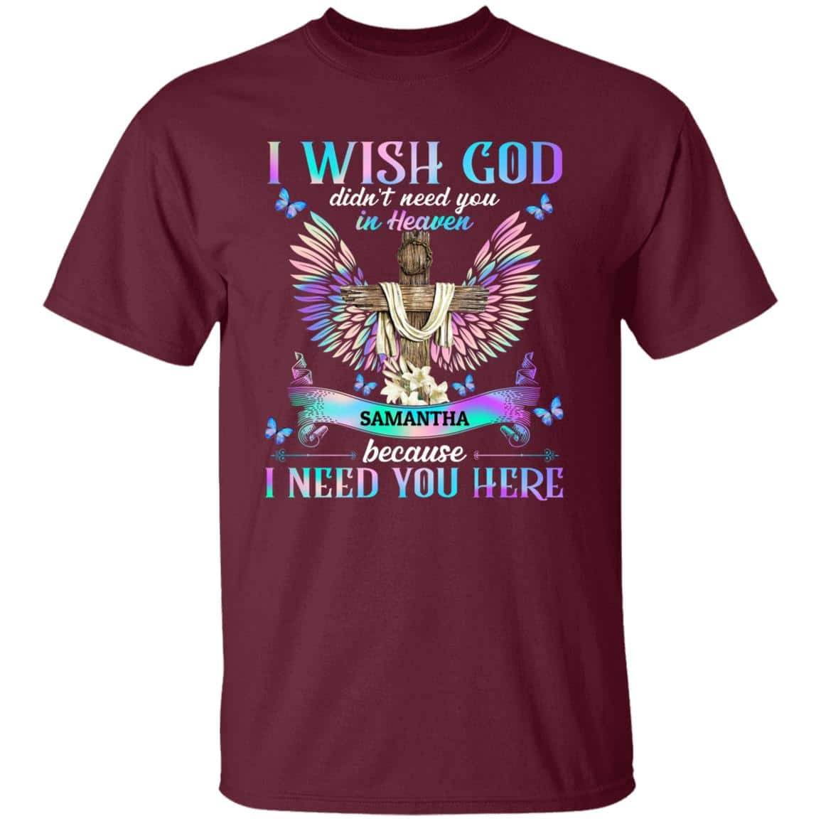 Personalized shirt, Maroon, Unisex T-Shirt