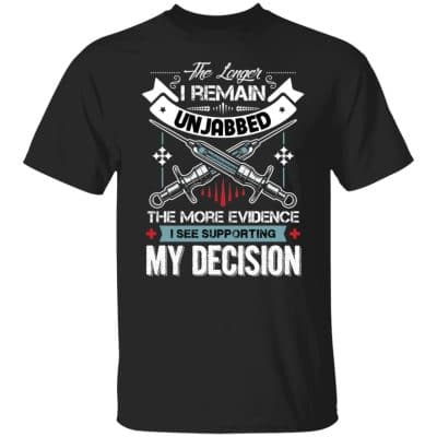 3Th. Unjabbed (tee), Black, Unisex T-Shirt