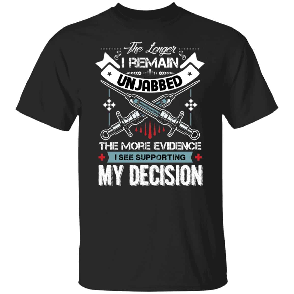 3Th. Unjabbed (tee), Black, Unisex T-Shirt