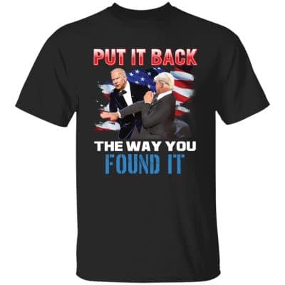 1VT. Trump Biden Put It Back, Black,