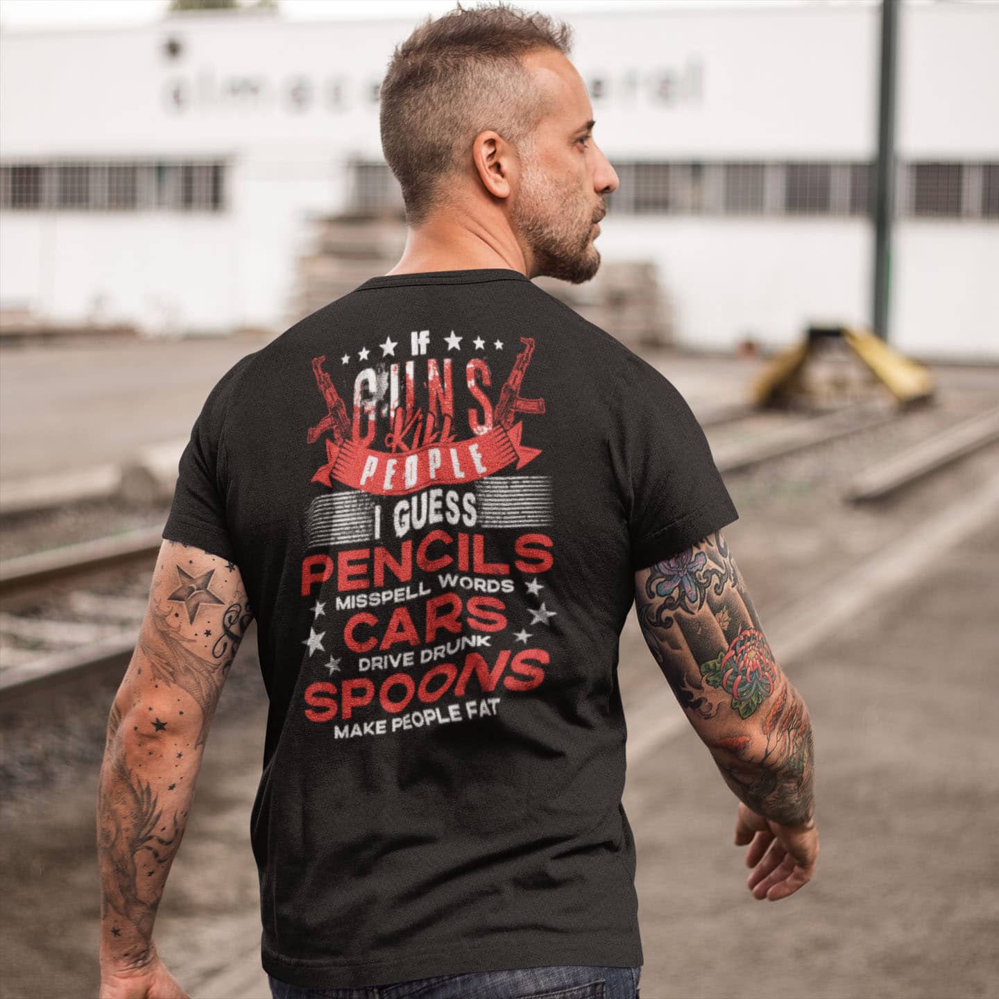 1VT. If Guns Kill People back shirt mk1