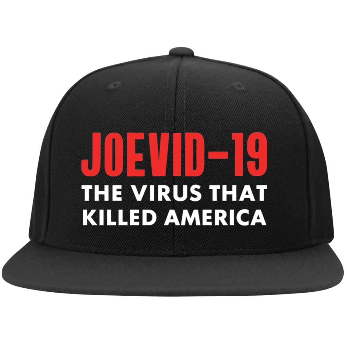 4P. Joevid (hat), Black, Flat Bill Premium Snapback