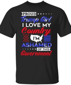 7VT. Proud Trump Girl I Love My Country 2, Black, Unisex T-Shirt