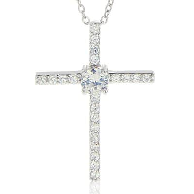 CZ Cross Necklace