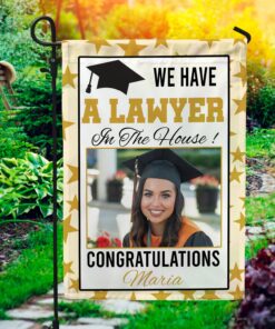 Personalized Photo Congratulations We Have A Senior In The House Garden Flag - House Flag